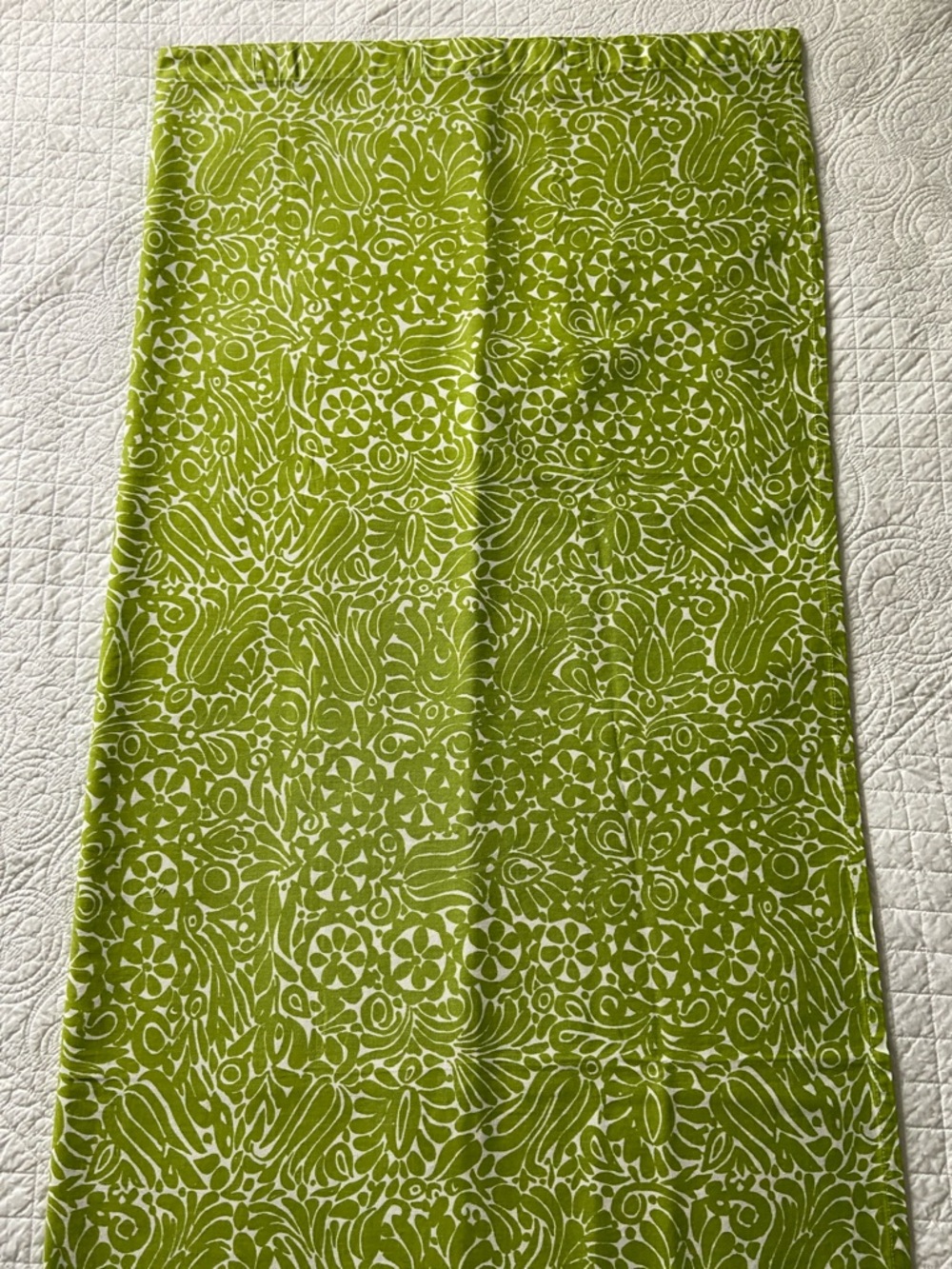 Marimekko Tamara Green and White Floral Shower Curtain